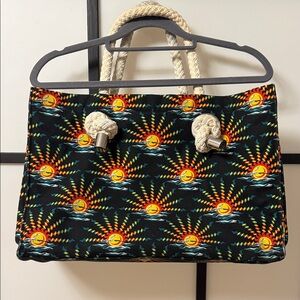 Paco Rabanne "Endless Sunset" Canvas Tote Bag-Rare Graphic Print